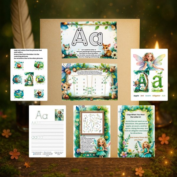 Fairy Forest Alphabet Letter Recognition Worksheets Standard Version ...