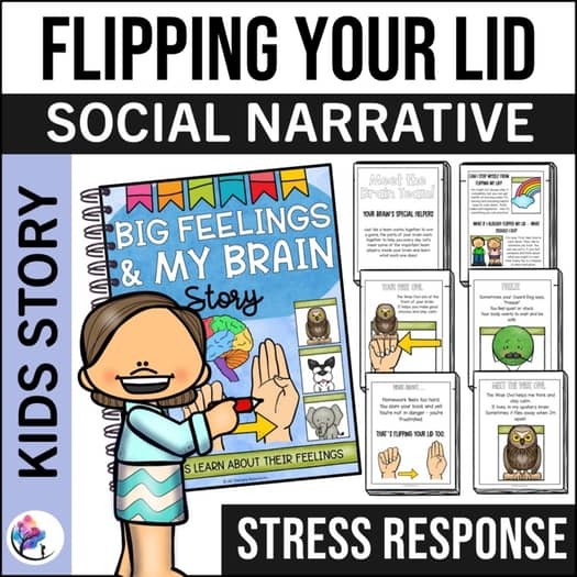 FLIPPING YOUR LID ACTIVITIES - My Upstairs and Downstairs Brain Social Story SEL