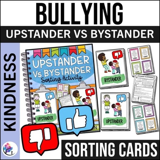 UPSTANDER VS BYSTANDER Activities | Bullying Lesson - Kindness Activities