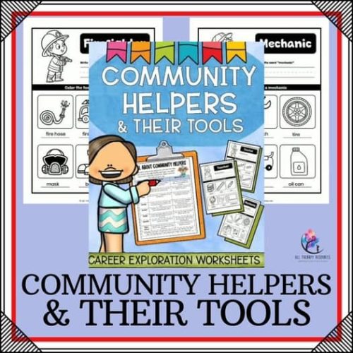COMMUNITY HELPERS & THEIR TOOLS - Career Exploration Worksheets - Made ...