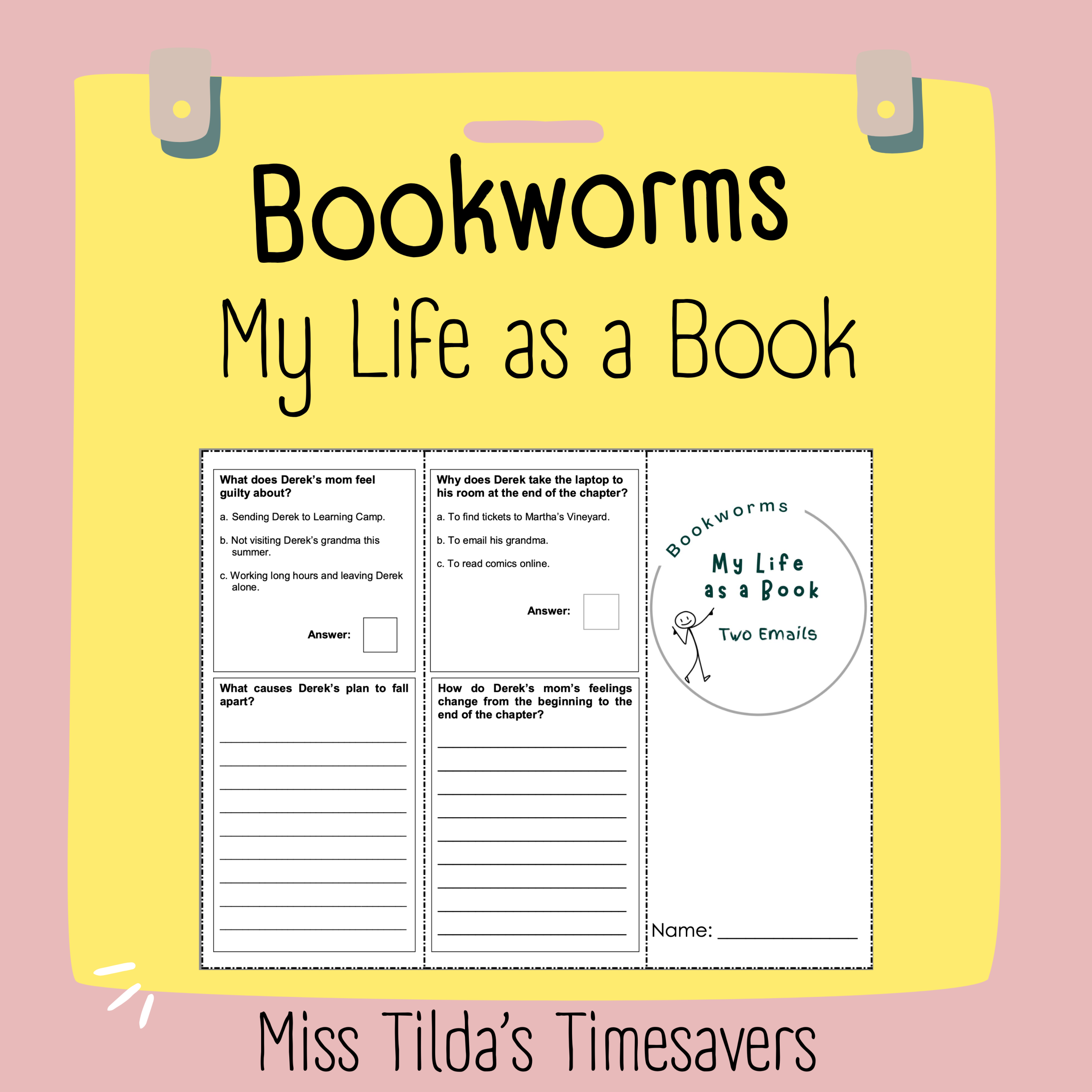 My Life as a Book (Two Emails) - Grade 4 Bookworms