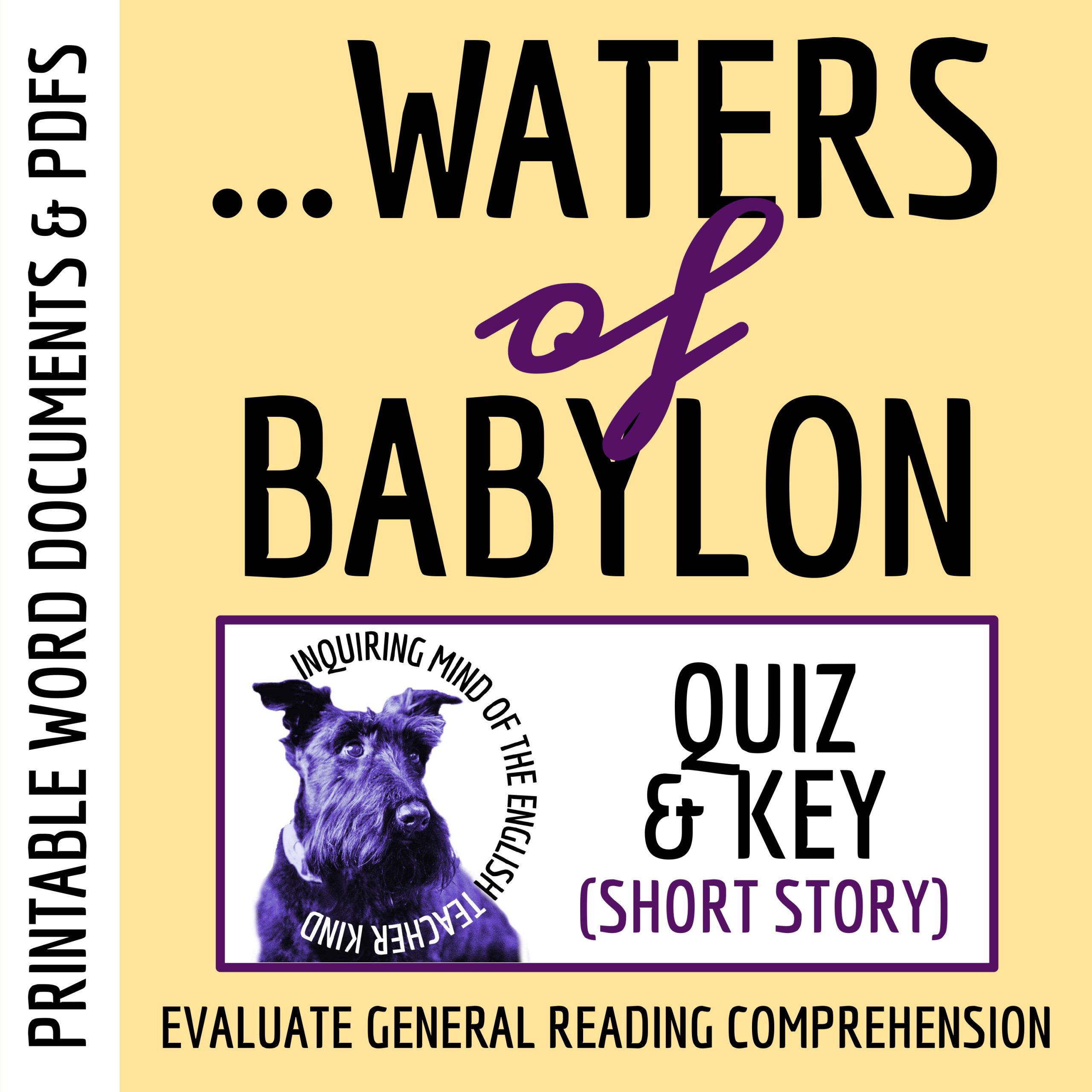 "By the Waters of Babylon" by Stephen Vincent Benet Quiz and Answer Key