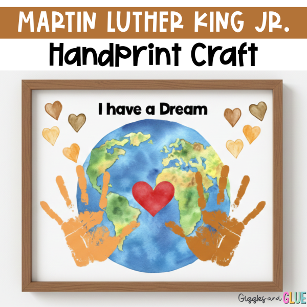 Dr Martin Luther King Jr Handprint Craft Art I Have a Dream MLK Day ...