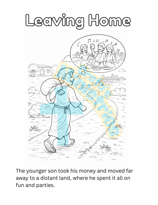 The Prodigal Son Lesson Bible Story Coloring Book (Luke 15:11–32 ...