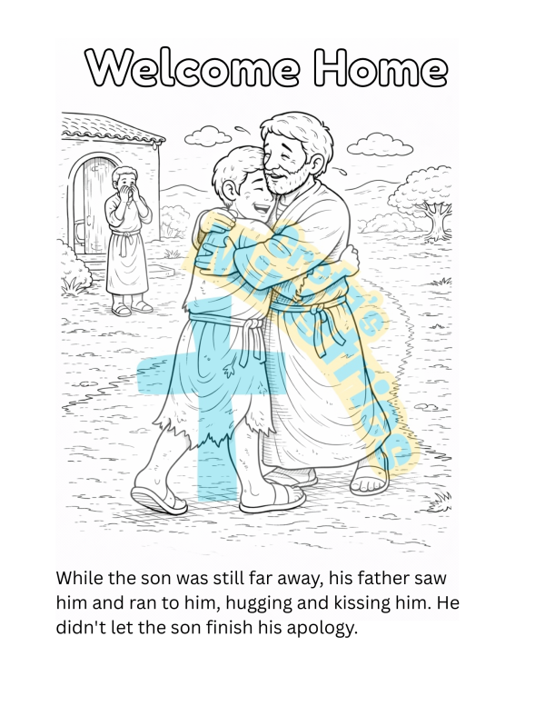 The Prodigal Son Lesson Bible Story Coloring Book (Luke 15:11–32 ...