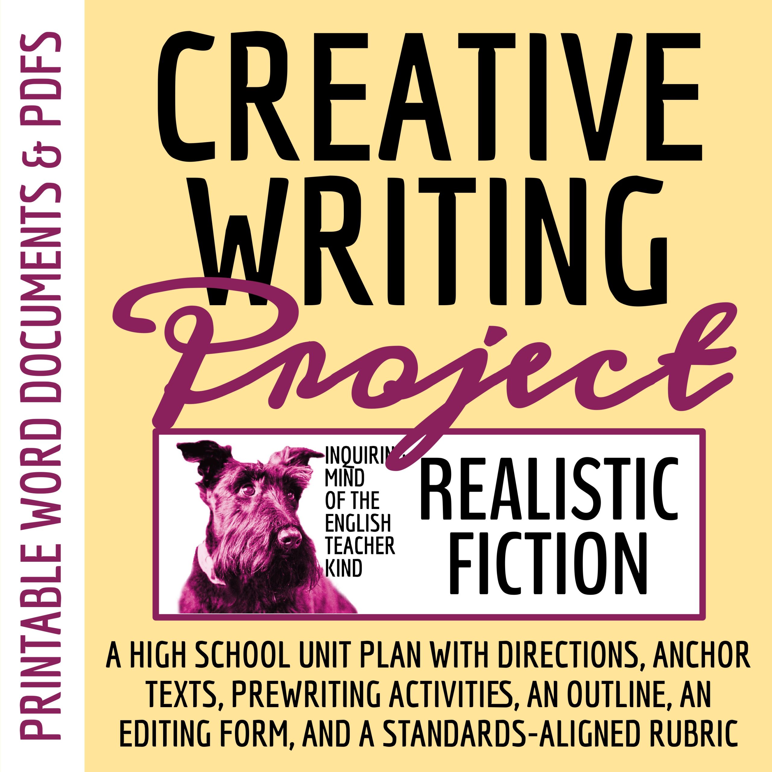 High School Creative Writing Unit Plan for Realistic Fiction