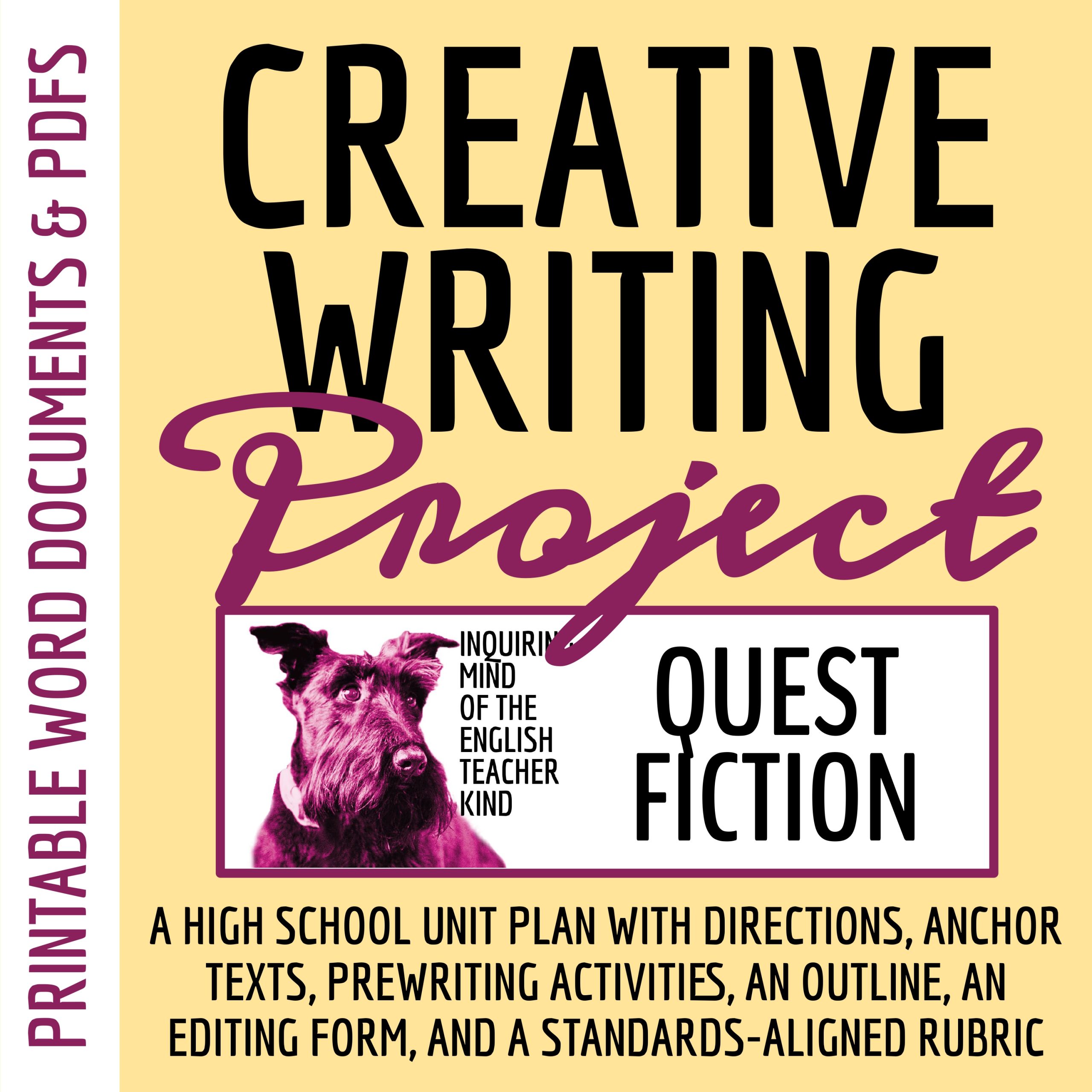 High School Creative Writing Unit Plan for Adventure Fiction