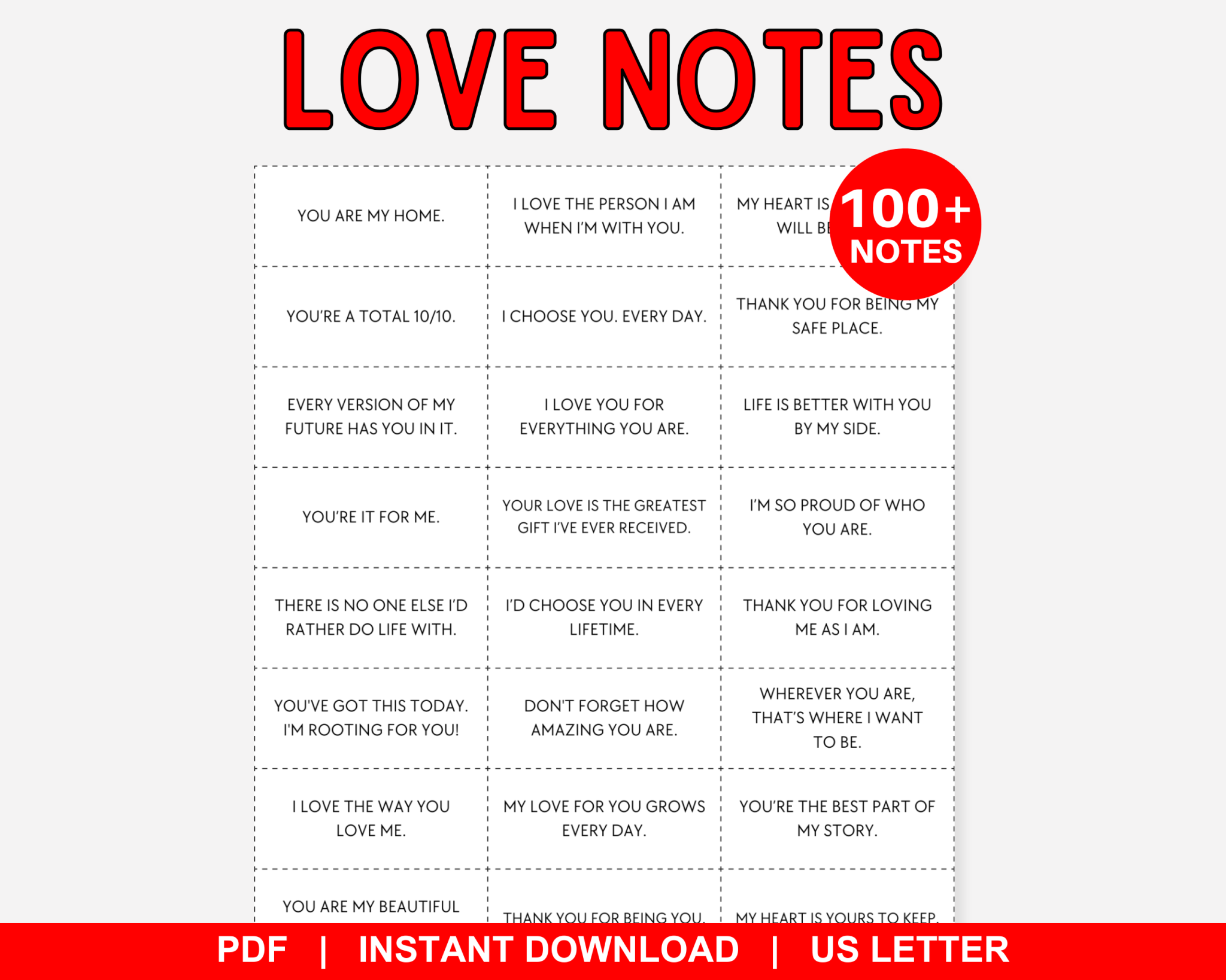 Love Notes, Love Notes for Him, Love Notes for Her, Lunchbox Notes ...