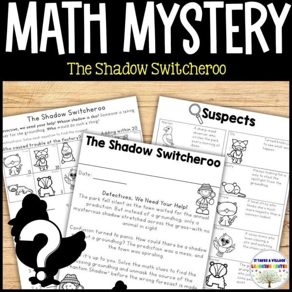 Groundhog Day Math Mystery | The Shadow Switcheroo | 1st Grade Math ...