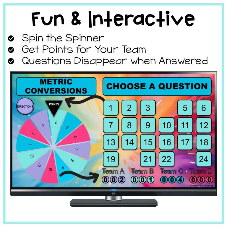 Metric Measurement Conversions Digital Activity & Game - 4th Grade ...