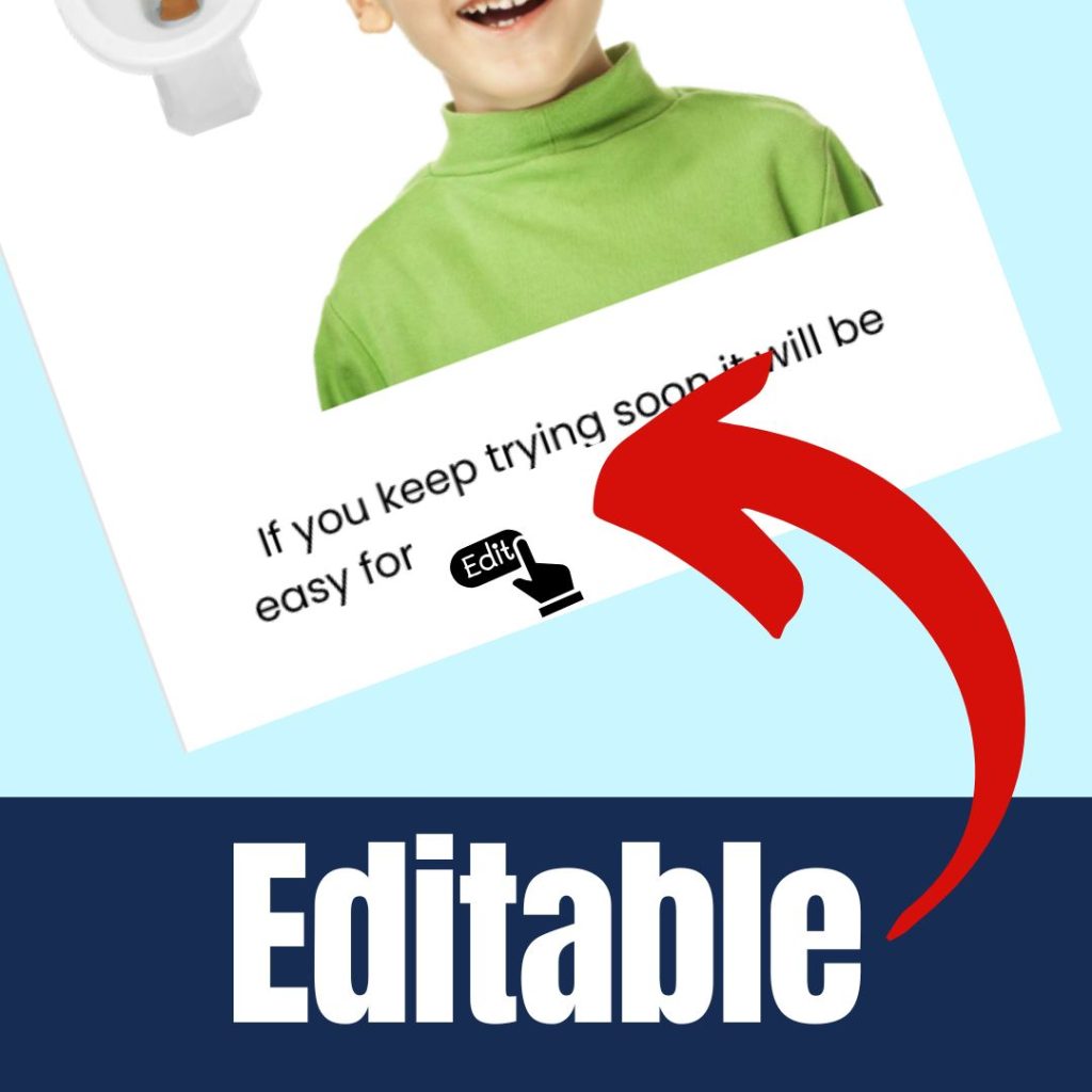 Editable Poop in Potty Toilet Training Social Story for Boys - Made By ...