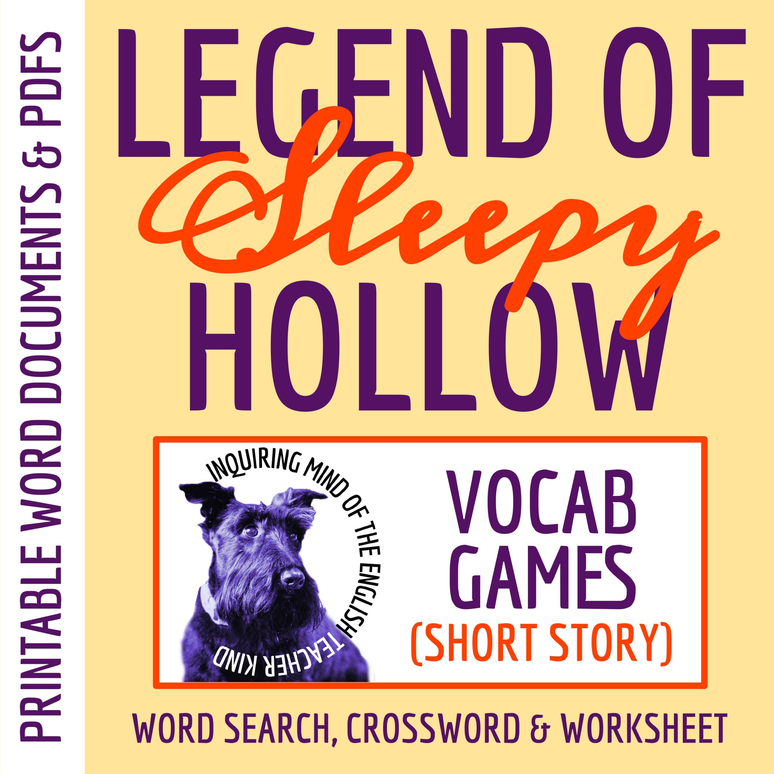 "The Legend of Sleepy Hollow" by Washington Irving Vocabulary Enrichment Games