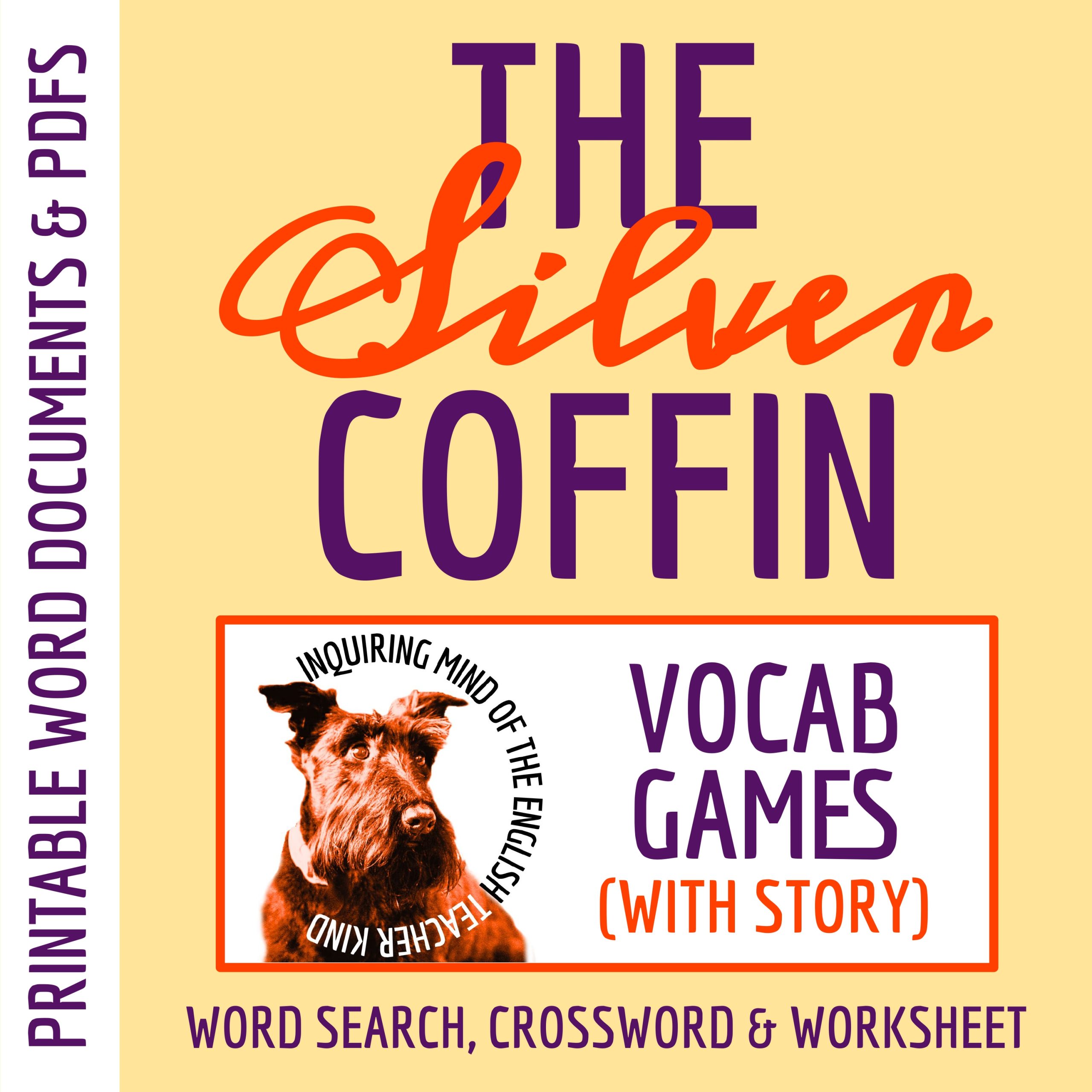 "The Silver Coffin" by Robert B. Johnson Vocabulary Games | Paranormal Fiction | Halloween Horror