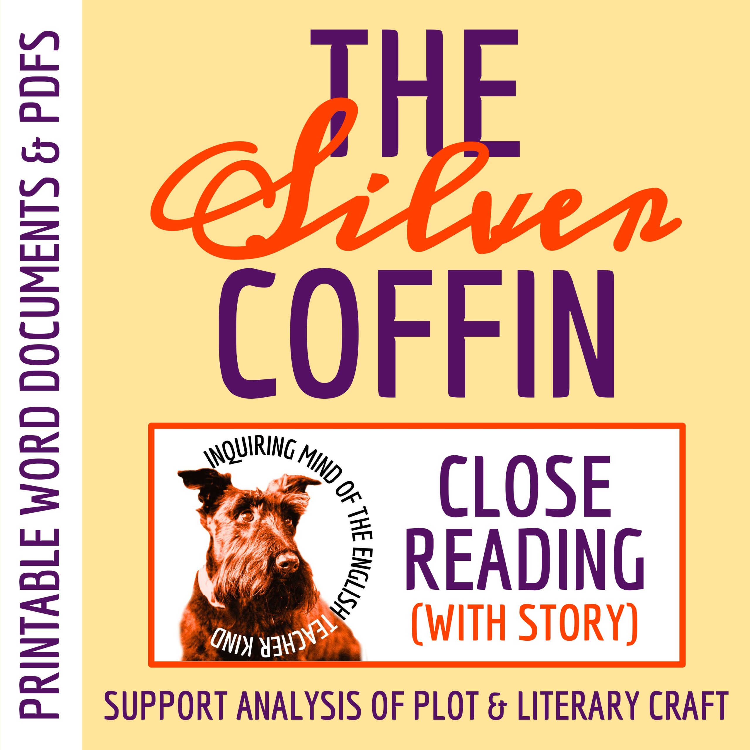 "The Silver Coffin" Gothic Literary Analysis Worksheet | Lovecraftian Short Story
