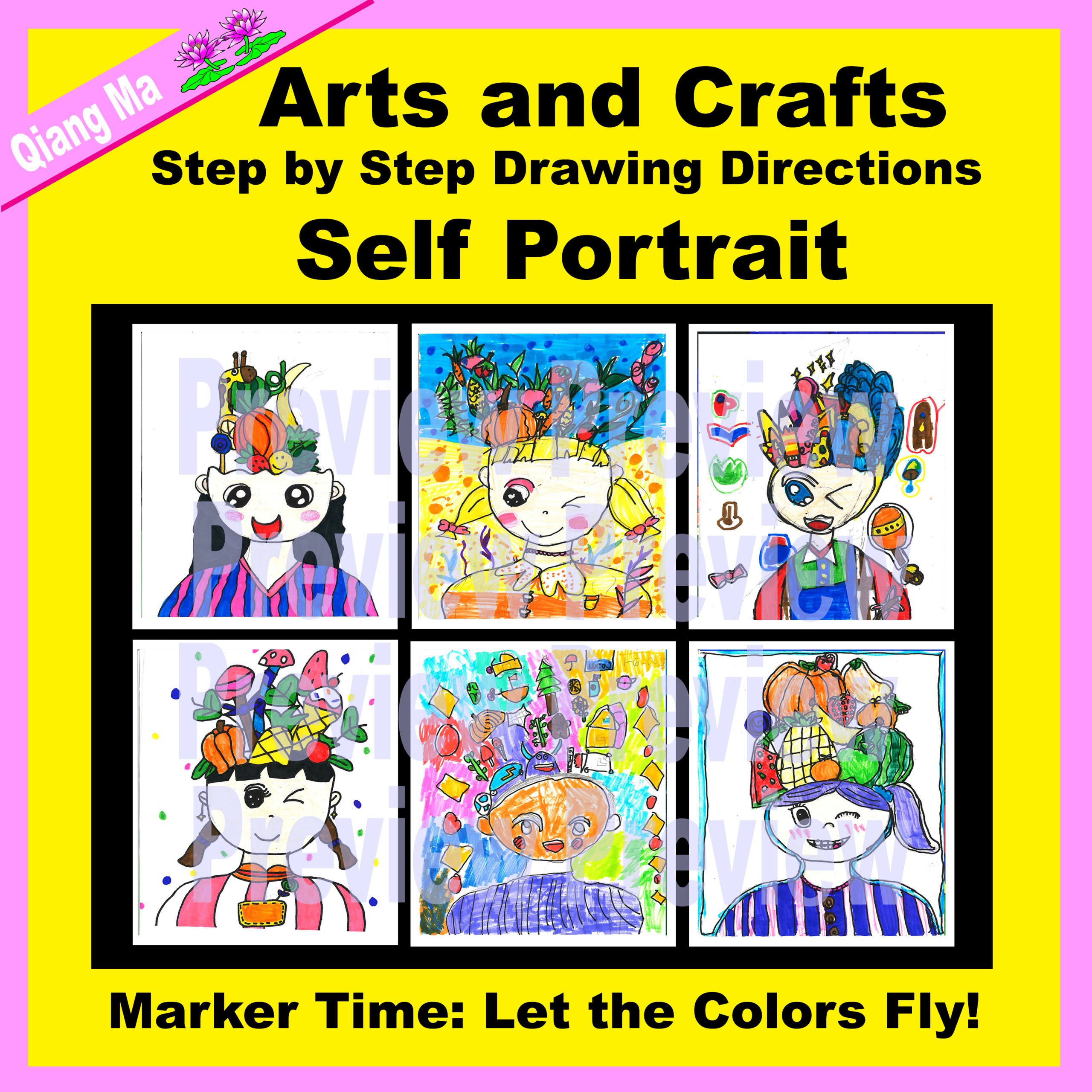 Arts and Crafts: Self Portrait Drawing