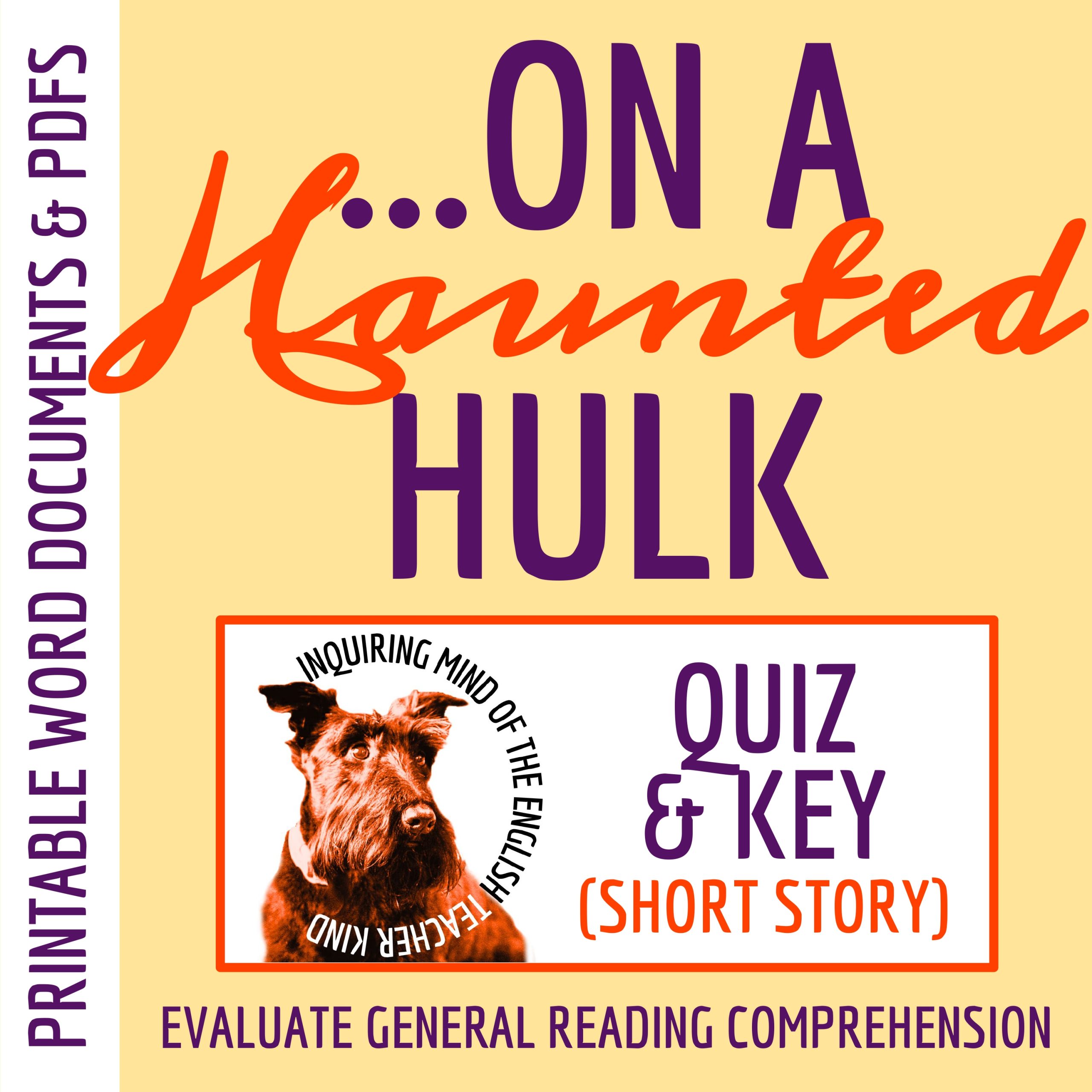 "Christmas Eve on a Haunted Hulk" by Frank Cowper Quiz and Key | Holiday Fiction | Halloween