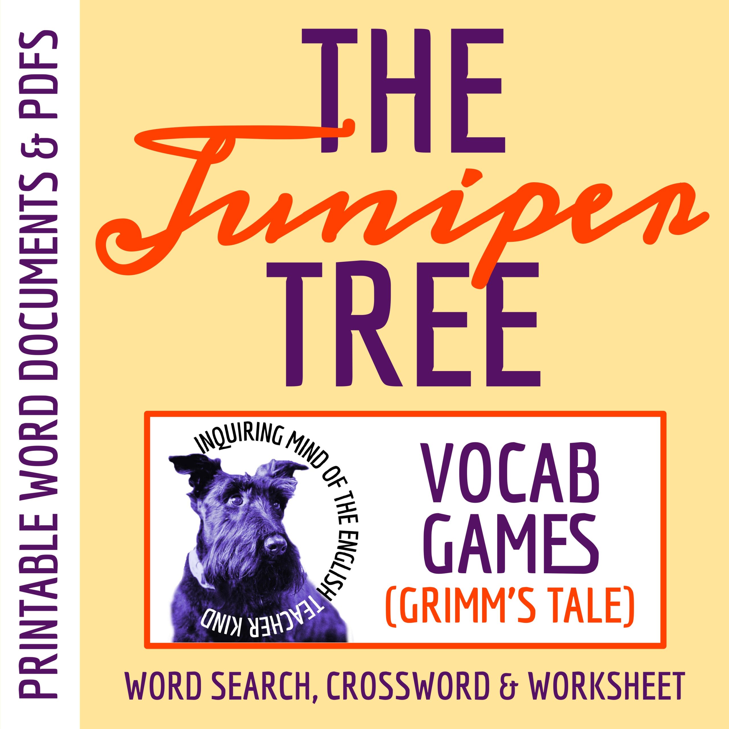"The Juniper Tree" Vocabulary Games (Grimm's Fairy Tale | Halloween Short Story)