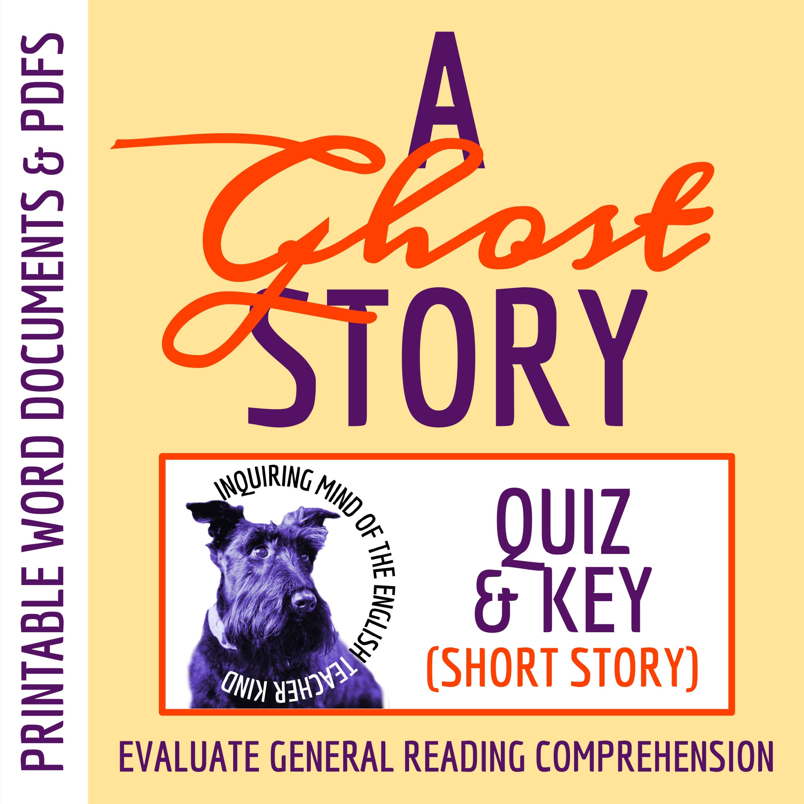 "A Ghost Story" by Mark Twain Quiz and Key (Satirical Fiction for Halloween)