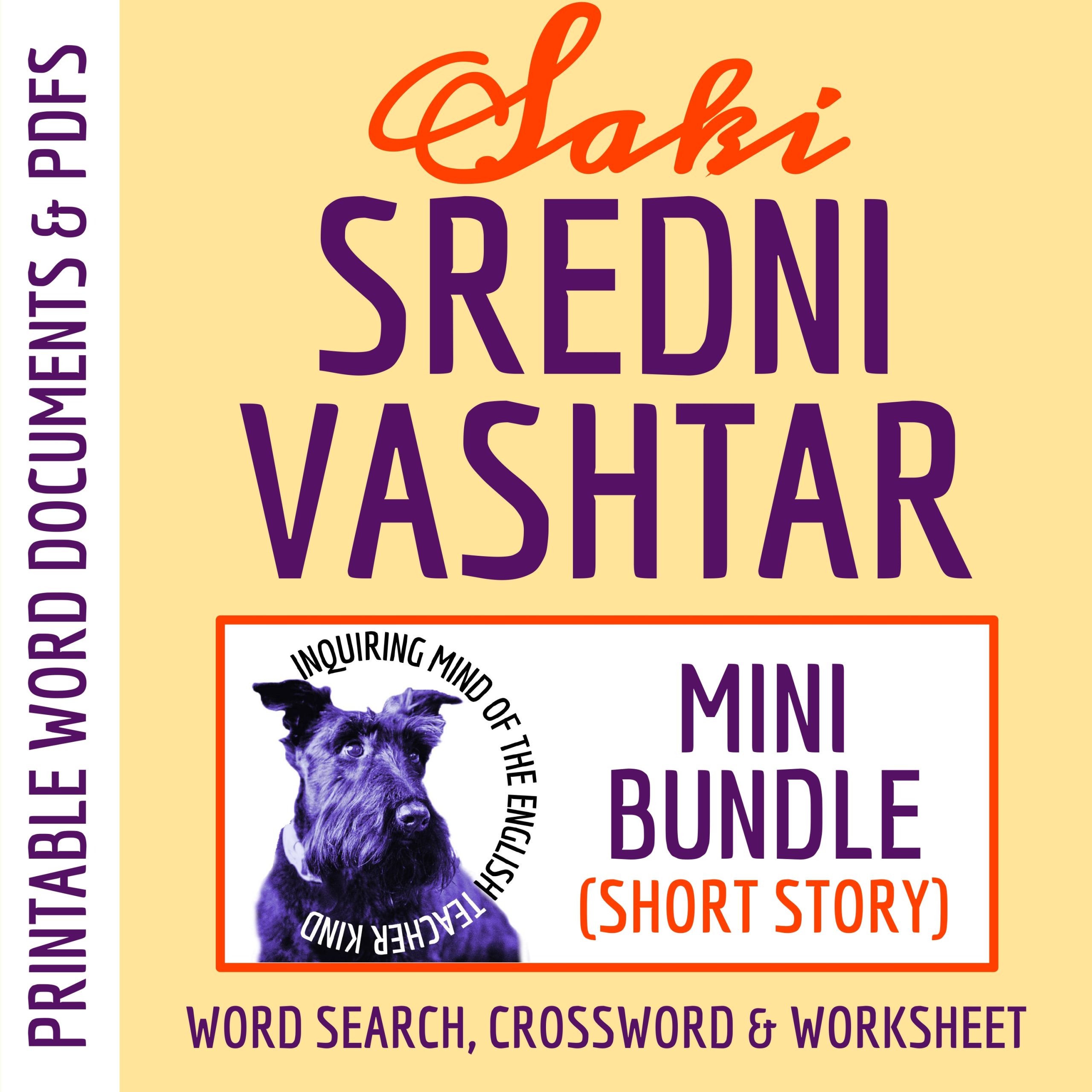 "Sredni Vashtar" by Saki Quiz, Analysis Worksheet, and Vocabulary Games (Short Story)