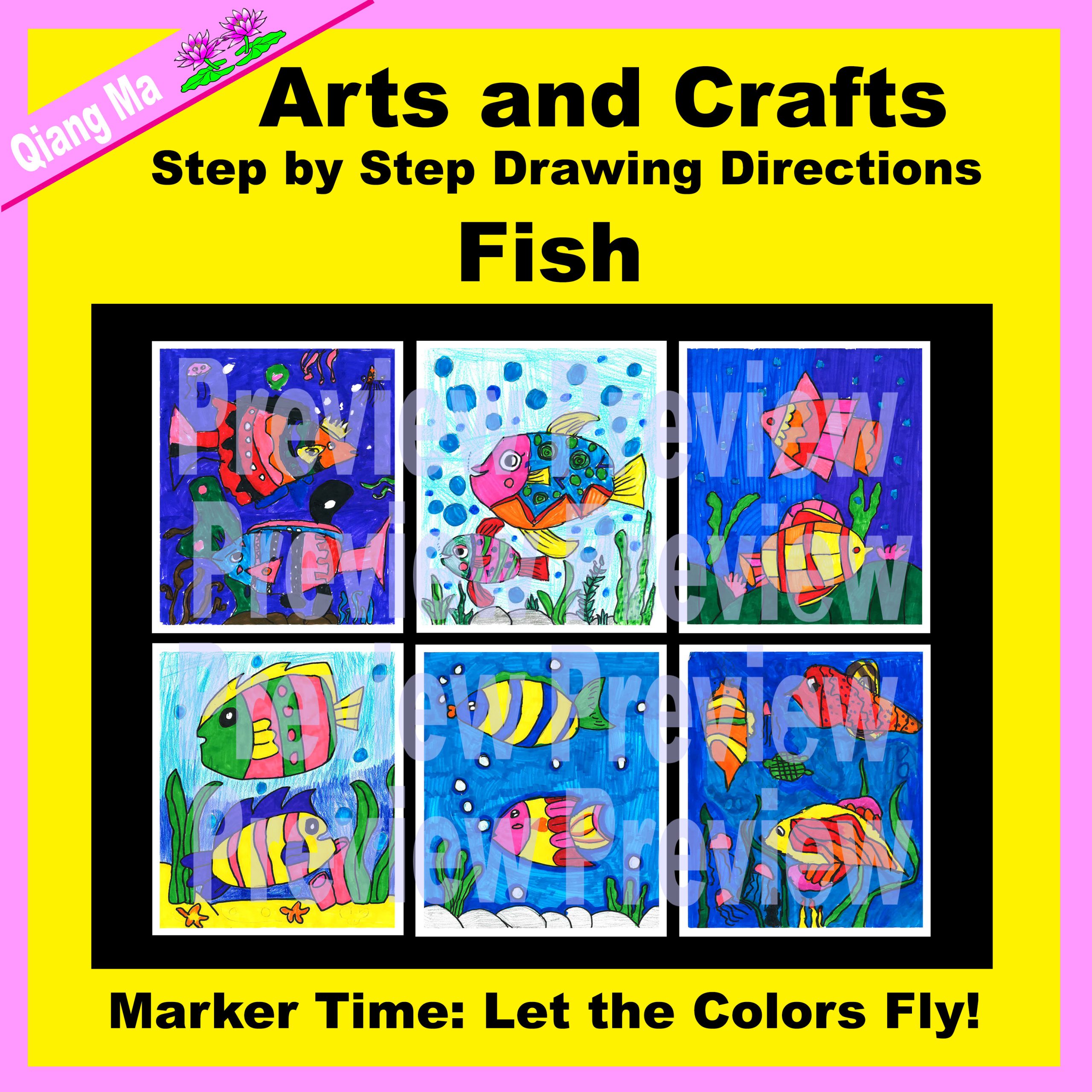 Arts and Crafts: Fish Drawing
