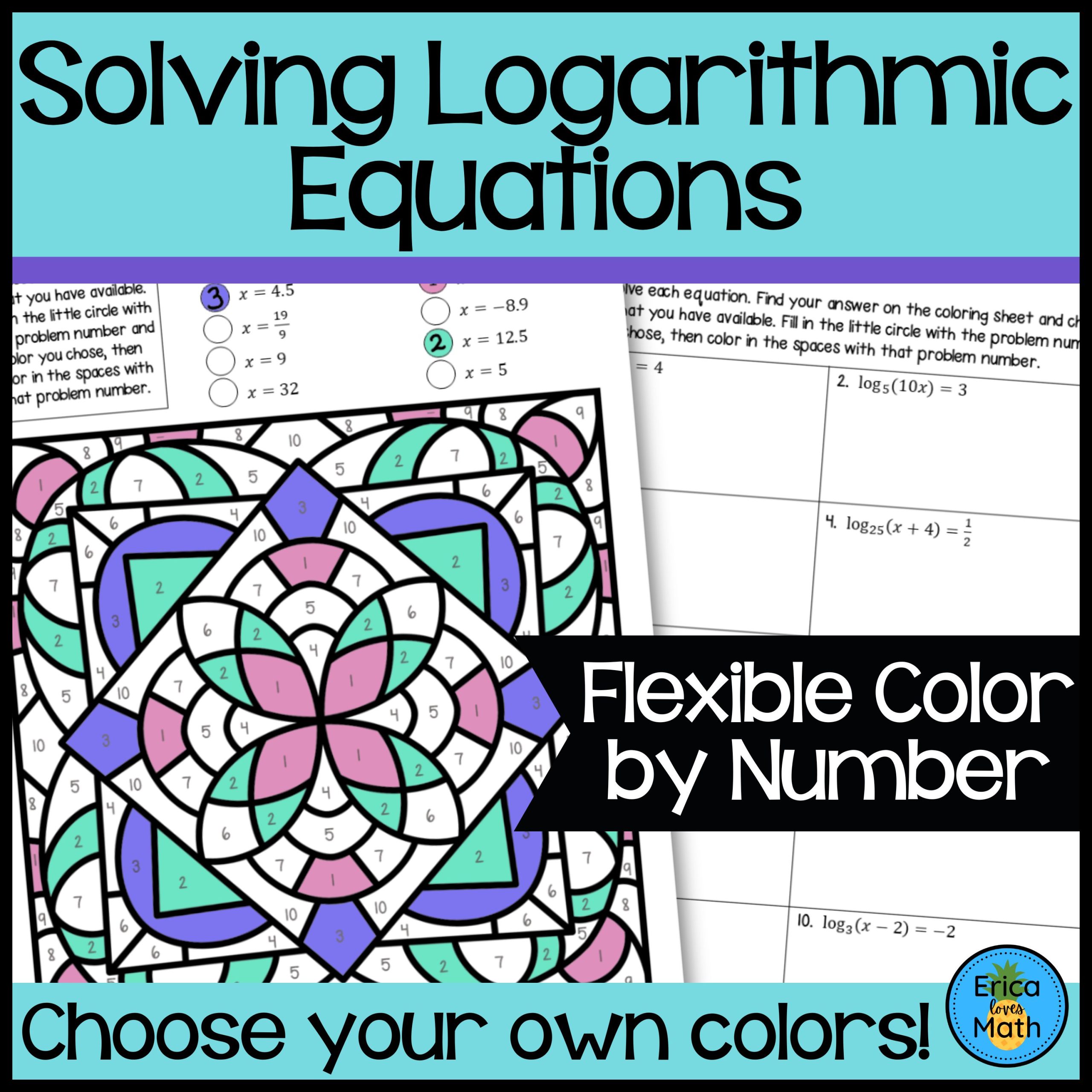 Solving Exponential Equations Digital Activity Drag & Drop | Made By ...