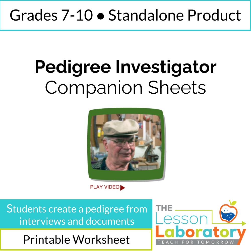 Pedigree Investigator Genetics Activity– Tracking Traits, Building Pedigrees & Analyzing Inheritance