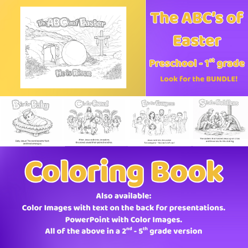 ABC’s of Easter | Lent | A–Z Holy Week Coloring Book | Preschool - 1st Grade