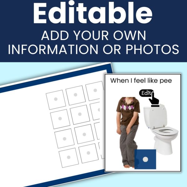 Toilet Training Adapted Book Autism Life Skills Potty Training Editable ...