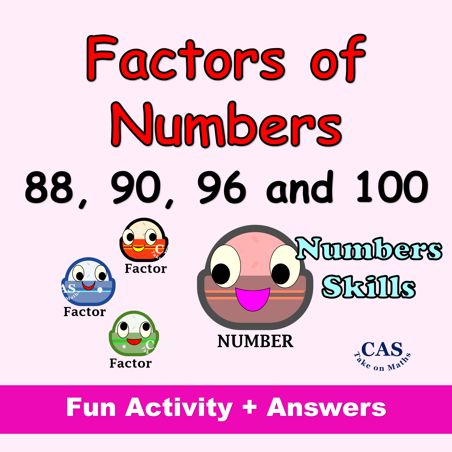 Factors of Numbers Puzzle – Factor Pairs Activity – Multiplication & Division (Grades 4–6)