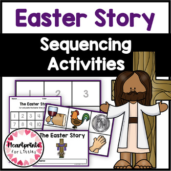 Easter Bible Story Sequencing Activities, Resurrection Eggs Activity, Mini Book