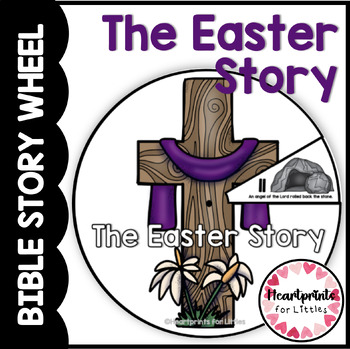 Easter Bible Story Wheel, Bible Craft, The Easter Story Bible Spinner