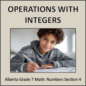 Operations With Integers - Alberta Grade 7 Math