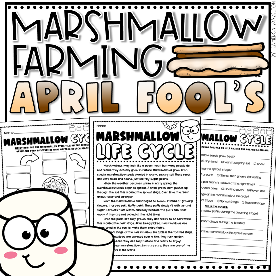 April Fool's Day Prank Marshmallow Farming Activity for Students
