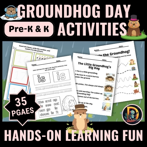 Groundhog Day Fun Activities for Pre-K & Kindergarten