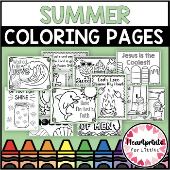 Christian Summer Coloring Pages for Kids | Sunday School Bible Coloring Sheets