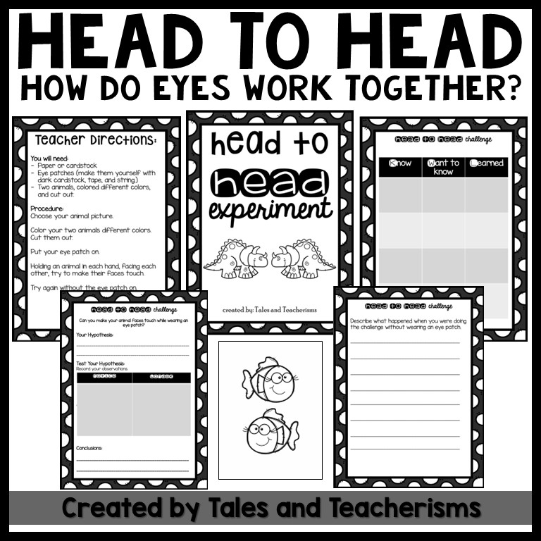 Head to Head Quick and Easy Science Experiment - How Your Eyes Work TOGETHER!