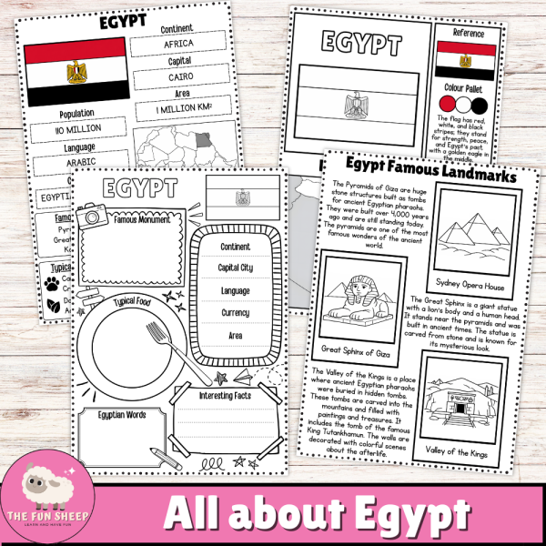 All about Egypt Country Study Geography, Landmarks & Culture Activities ...