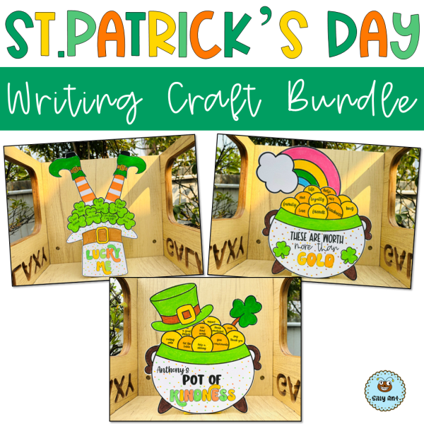 St Patricks Day Crafts March Writing Crafts Activity Shamrock Kindness ...