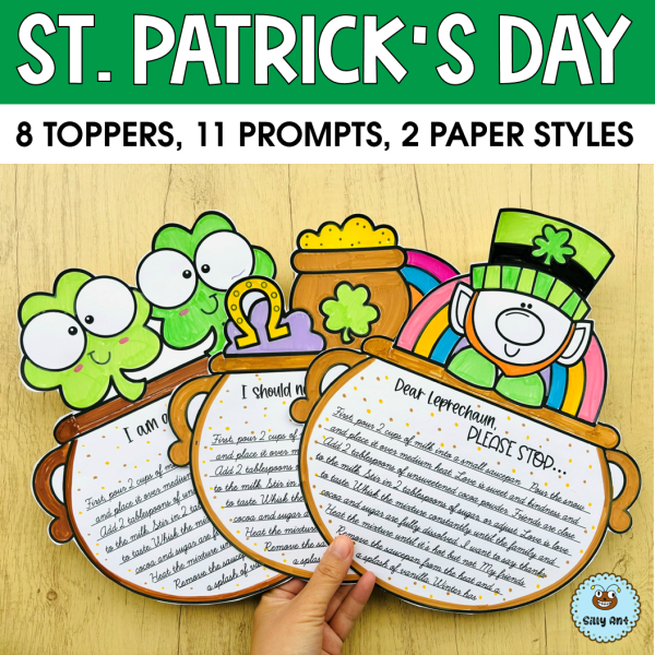St Patricks Day Craft Writing Craft March Activity 2nd 3rd 4th 5th ...