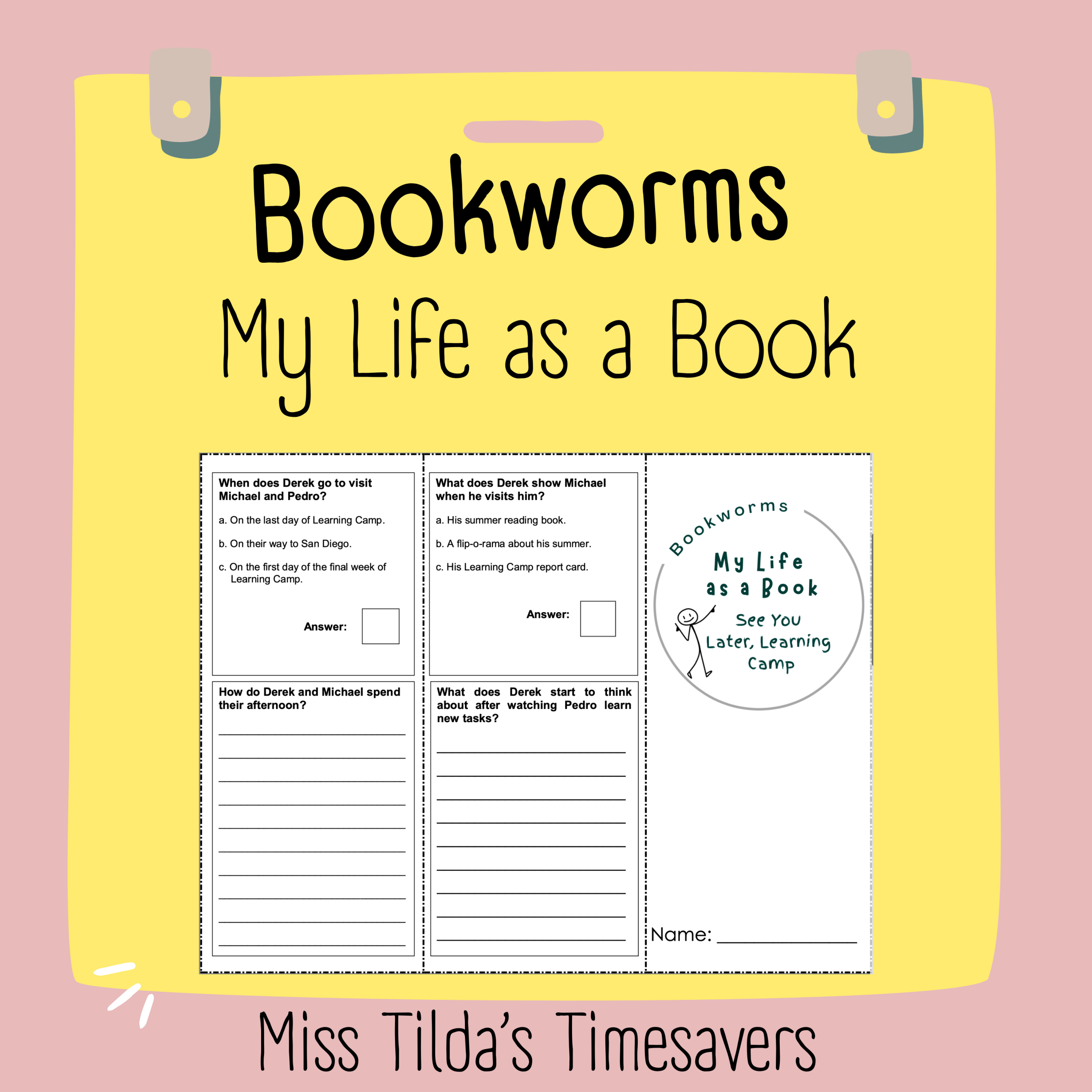 My Life as a Book (See You Later, Learning Camp) - Grade 4 Bookworms