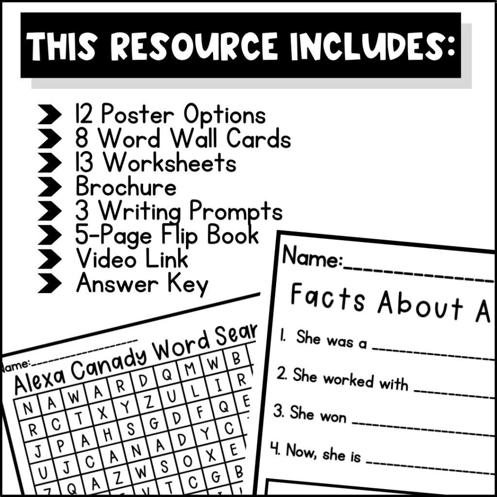 Alexa Canady Biography Activities - Women's History Month - Black ...