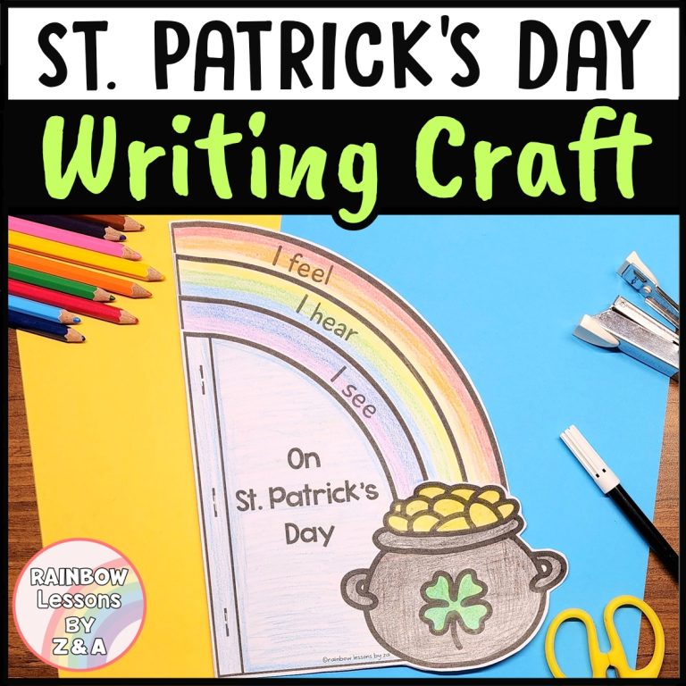St Patricks Day Writing Craft | Rainbow Pot of Gold Craft | Writing ...