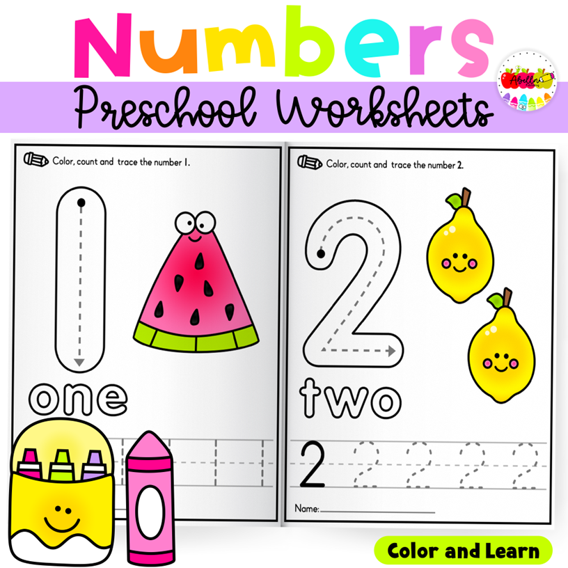 Preschool Math Worksheets for Preschoolers and Kindergarten | Preschool ...