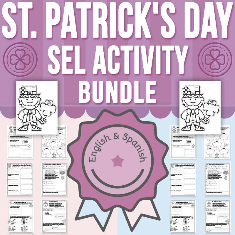 St. Patrick's Day Worksheets Life Lessons Reflection SEL Activity BUNDLE