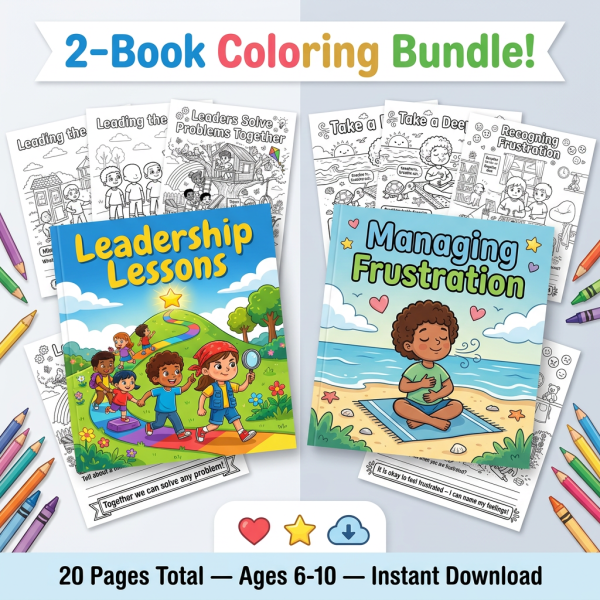 Leadership Lessons and Managing Frustration Coloring Activities for ...