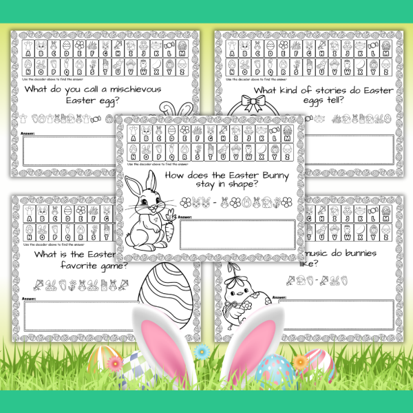 Spring Decoder Puzzles Easter Code Breakers Activity | Spring Cryptogram Puzzles for Kids ...