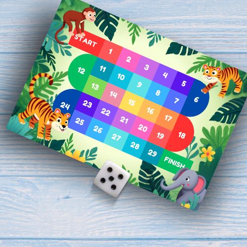 Jungle Counting Board Game