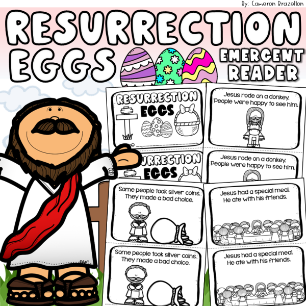 Resurrection Eggs Mini Book | The Easter Story Emergent Reader | Made ...