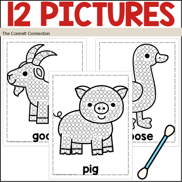 Farm Dot Painting - A Fine Motor Art Activity - Made By Teachers