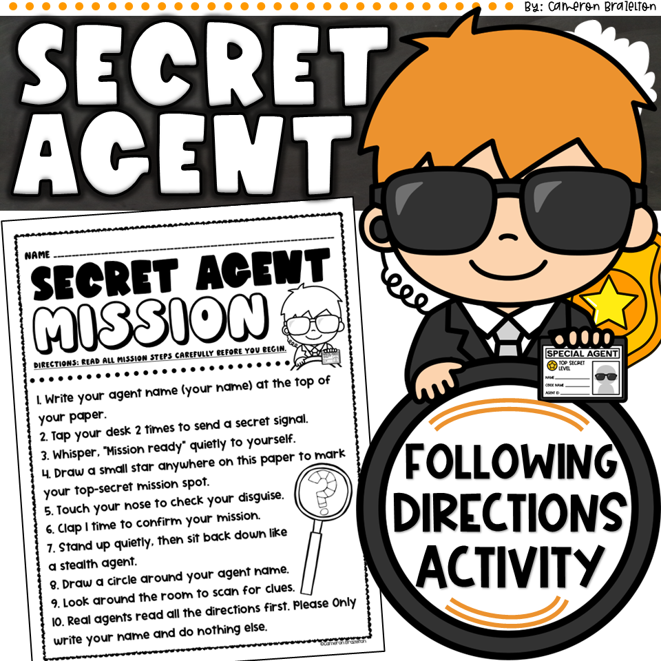 Following Directions Activity | Read All Directions Test | April Fool's Prank